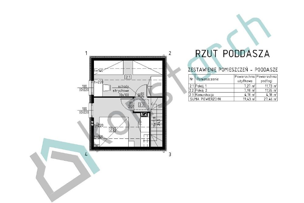 Projekt domu na zgłoszenie do 35 m2 (budynek letniskowy)