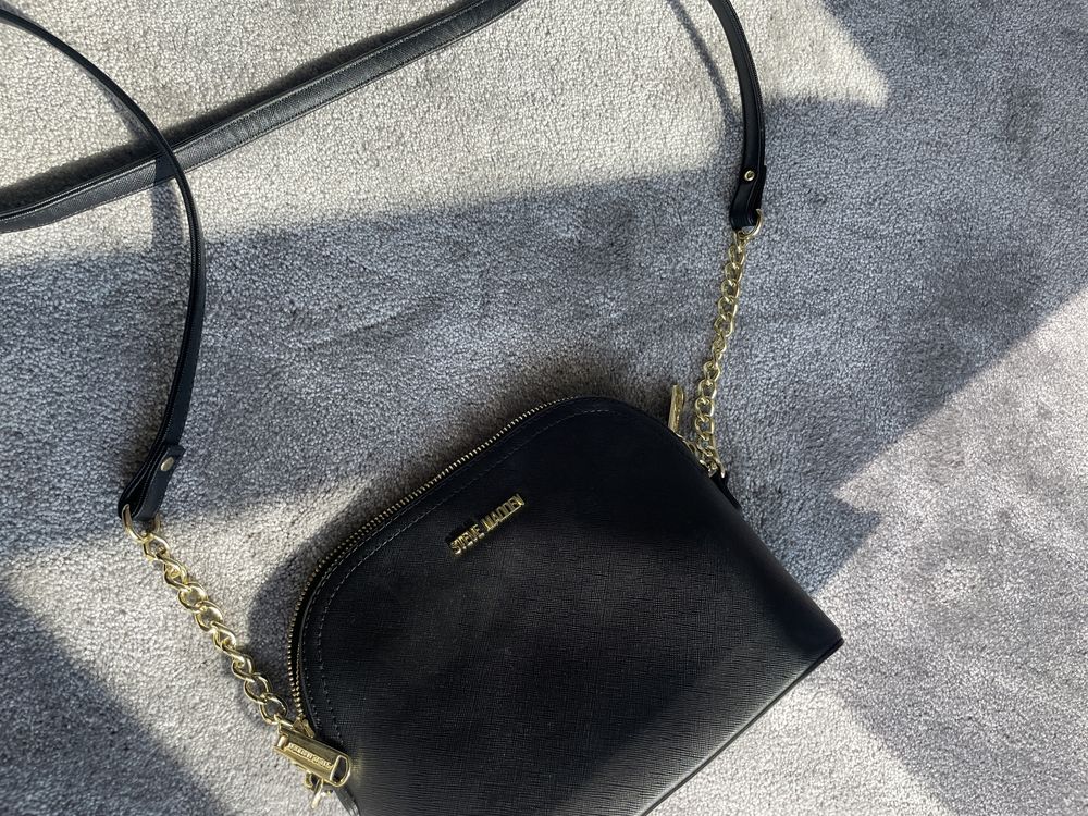 Steve Madden Torebka Crossbody czarna złota nowa