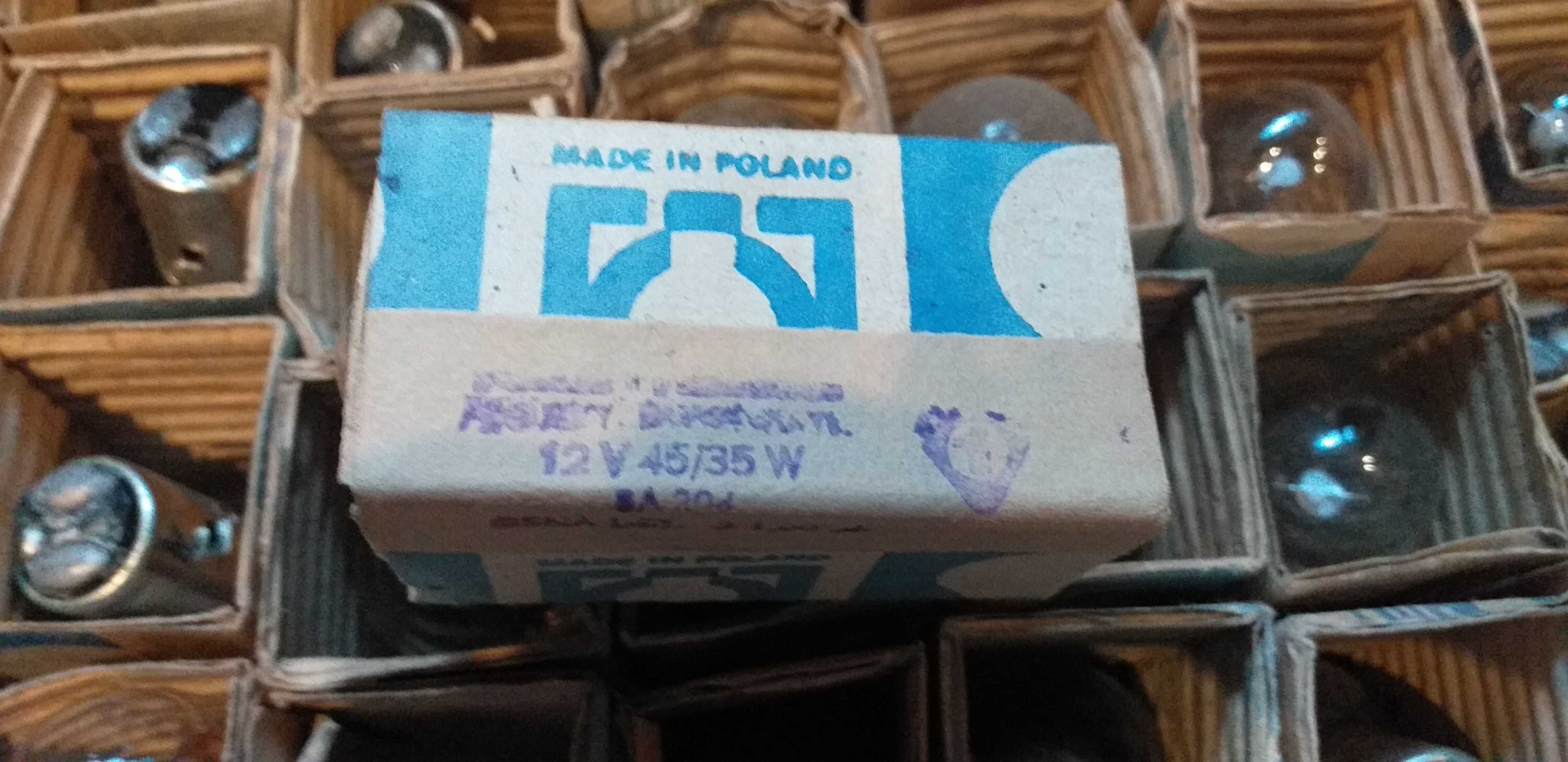 Żarówka nowa polamp 12v 45/35w ba20d jawa cz mz etz simson prl