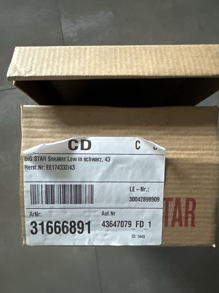 Buty sneakers big star rozm. 43