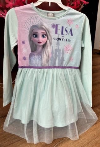 Elsa, Elza, Frozen, Kraina lodu TIUL BROKAT 122 128
