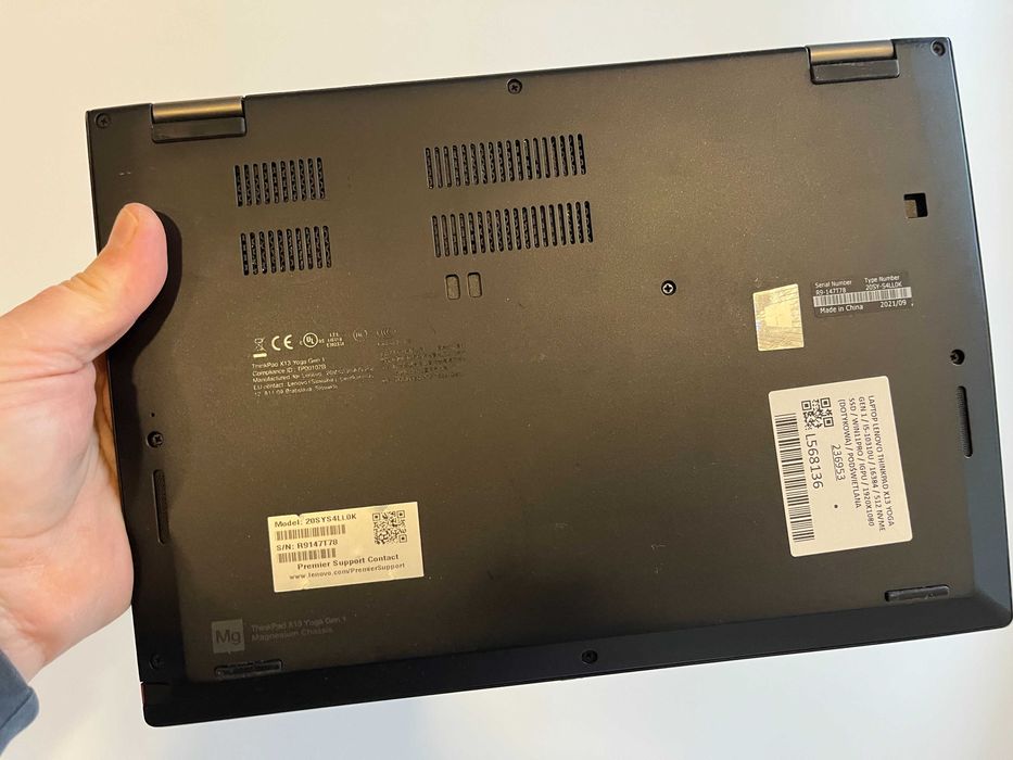 Laptop 2w1 LENOVO THINKPAD X13 YOGA i5-10310U 16/512 SSD W11P Fv23