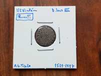Moeda 1/2 Vintém D. João III (RARA)