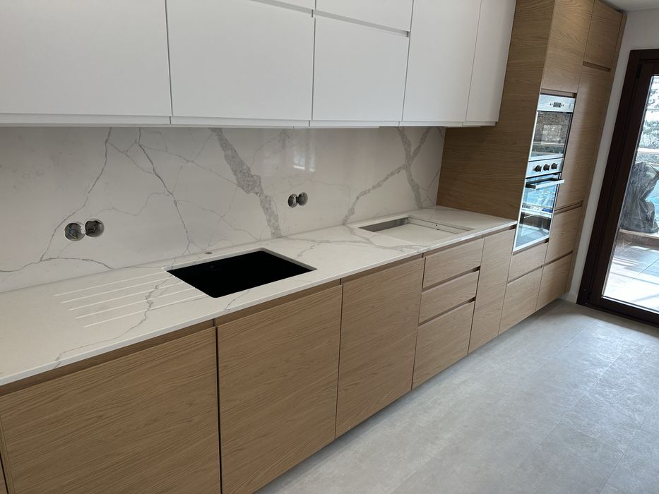 Ilha em marmore quartzo