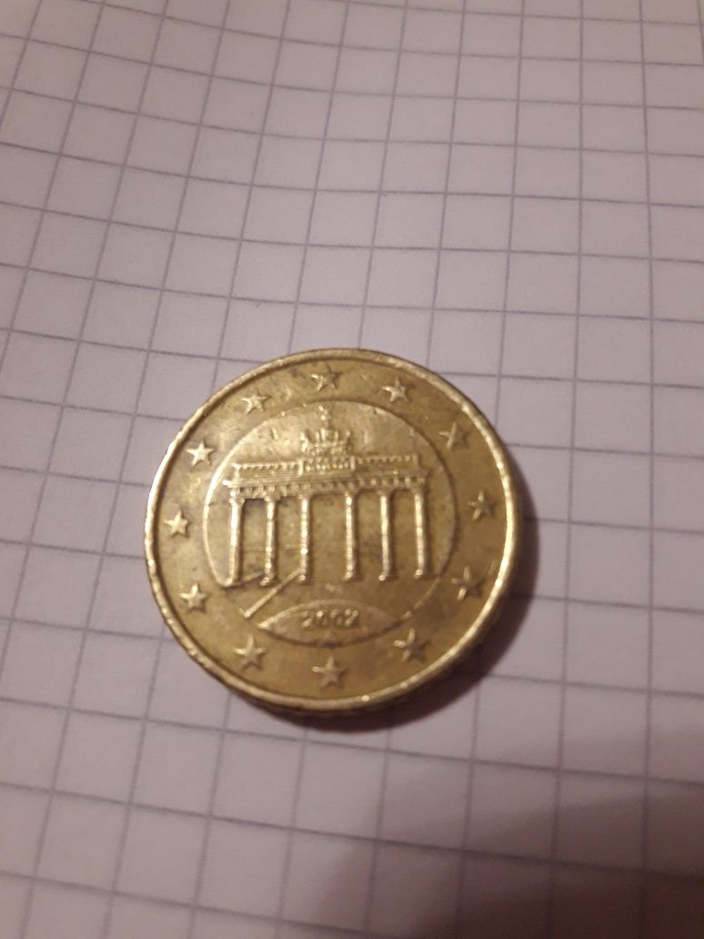 Moneta 50 euro cent 2002 rok