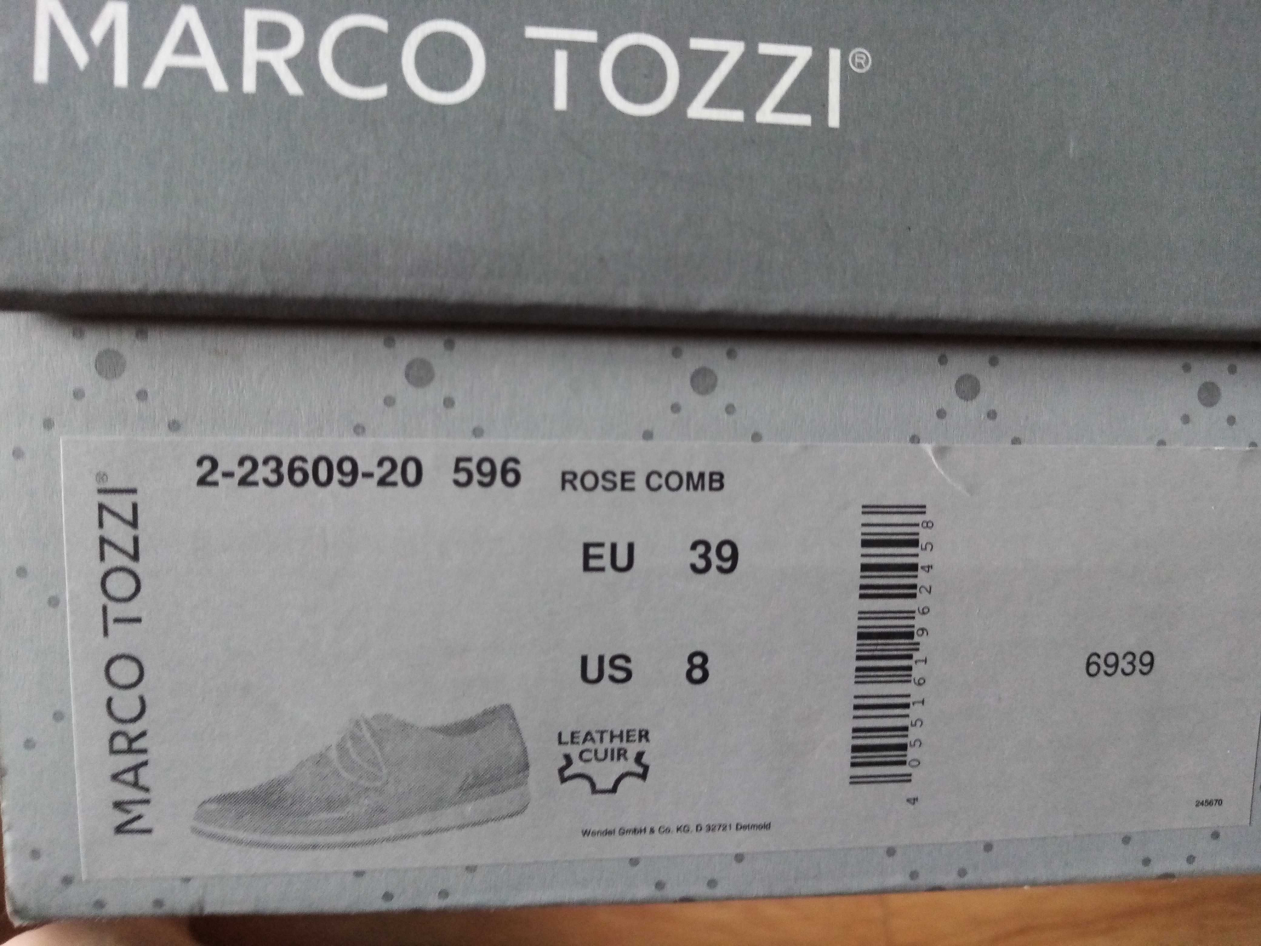 Mokasyny sznurowane Marco Tozzi 39