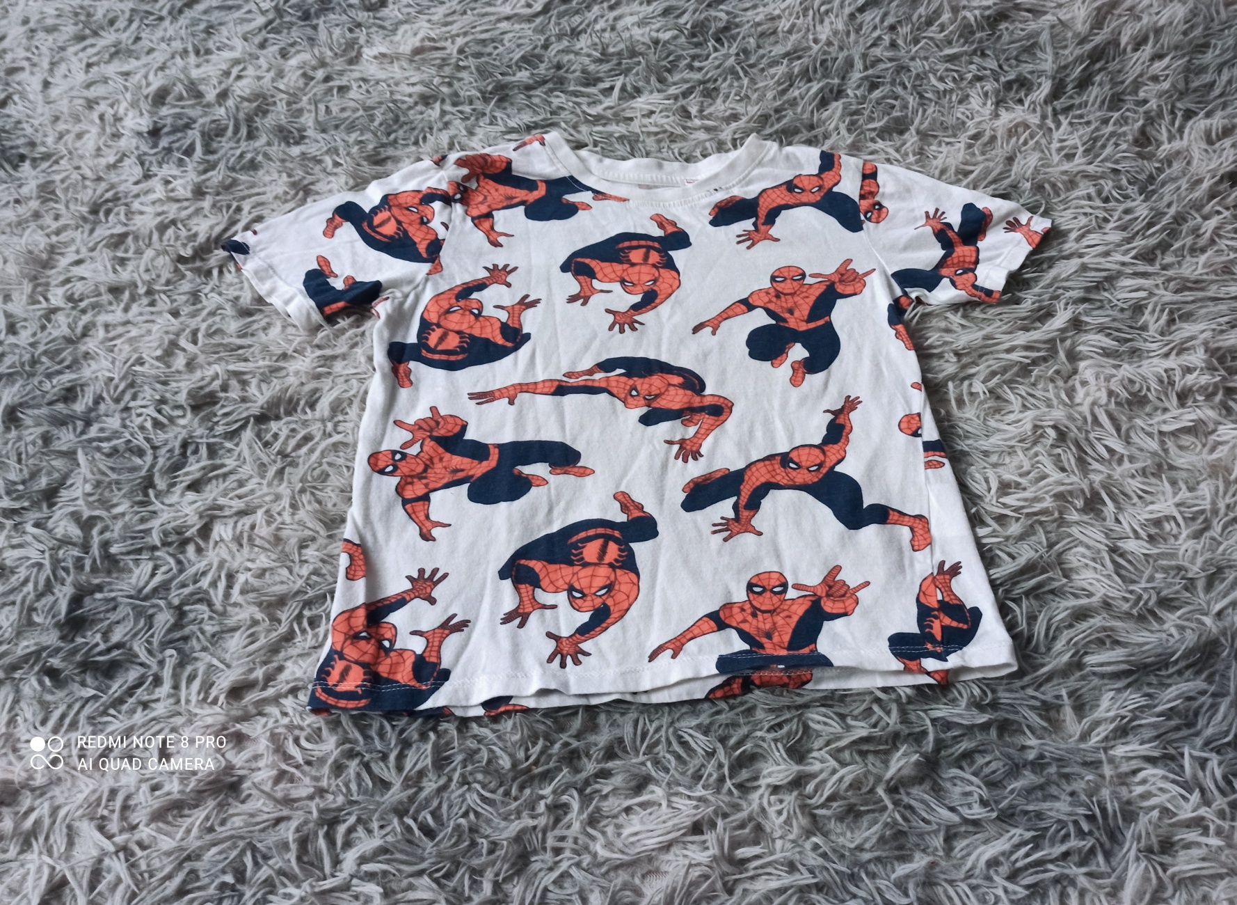 Koszulka chłopięca Spiderman Marvel, t-shirt chłopięcy z nadrukiem H&M