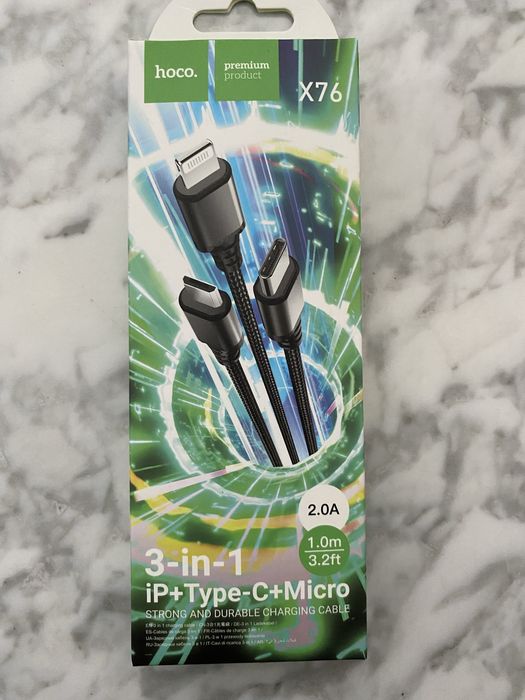 Кабель Hoco 3 в 1 Х76