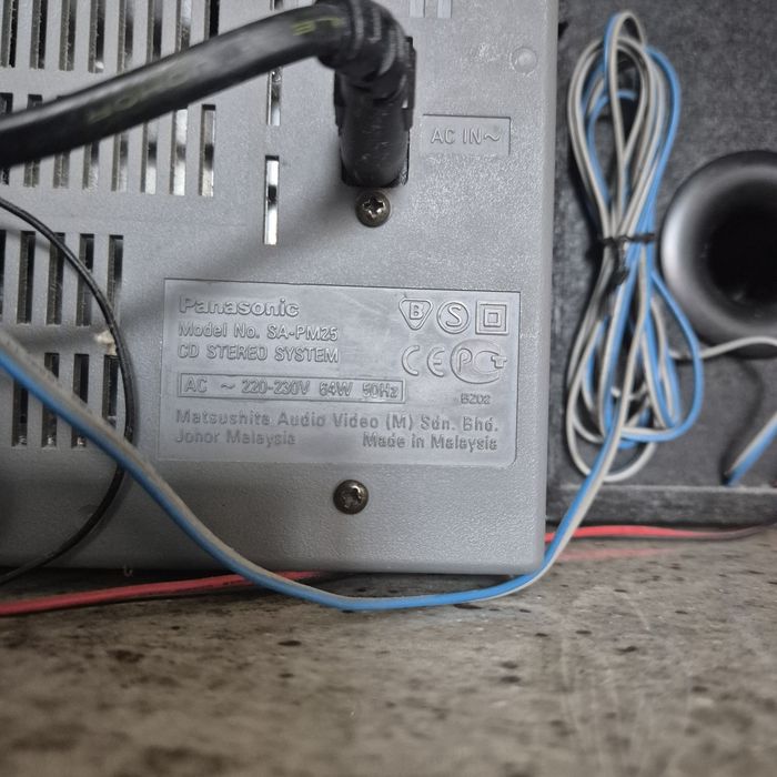 Wieża Panasonic SA-PM25 z głośnikami - sprawna, 180 zł, Koszalin
