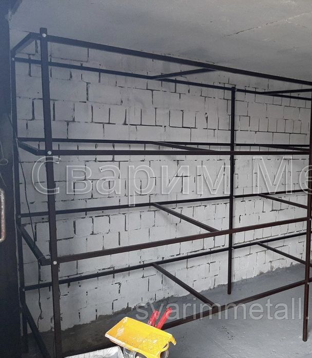 Стеллаж в гараж, из металла разборный