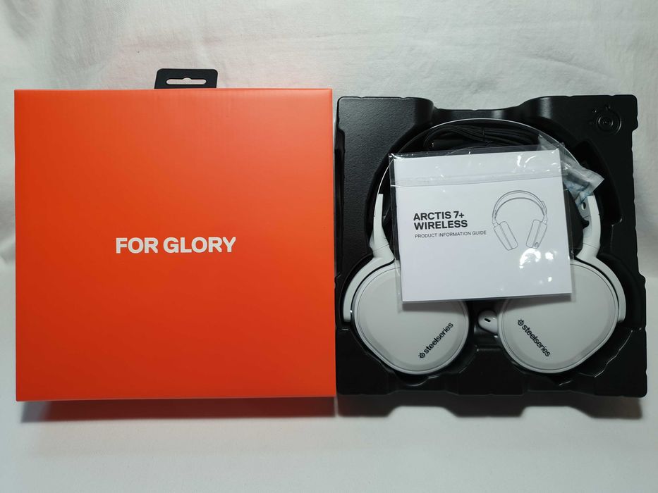 Słuchawki bezprzewodowe SteelSeries Arctis 7+WHITE - NOWE.