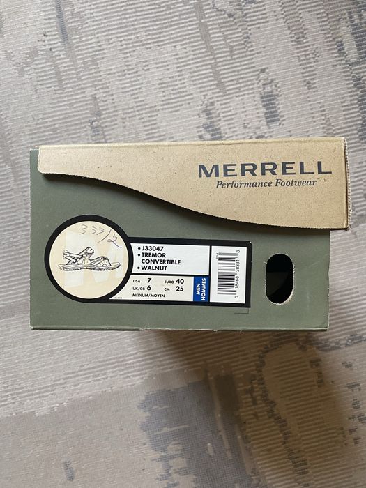 Сандалі чоловічі Merrell нові оригінал розмір 40, стопа 25 см