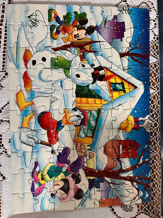 Kolekcjonerskie Puzzle # MYSZKA MICKEY 70 Lata 90