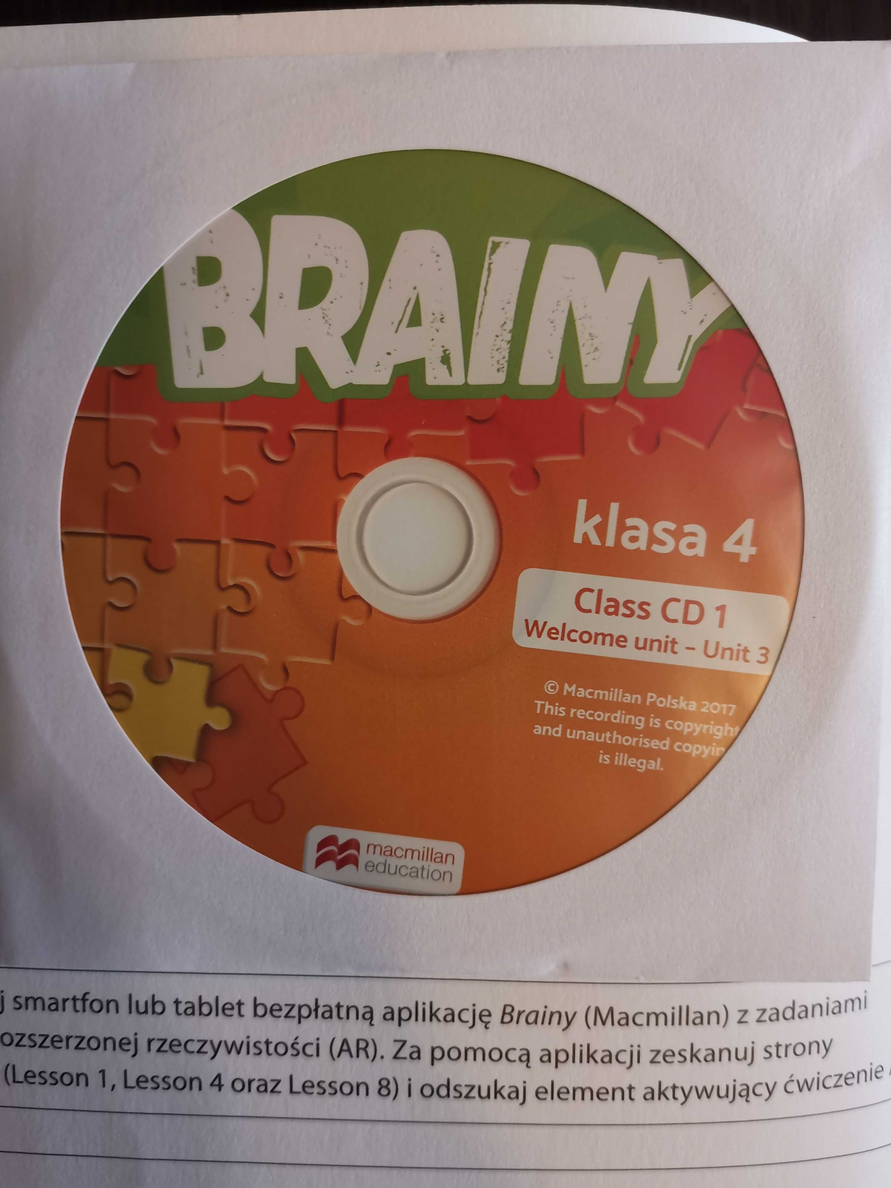 CD i książka nauczyciela Brainy kl 4