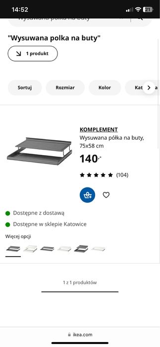 pòłka na buty ikea pax
