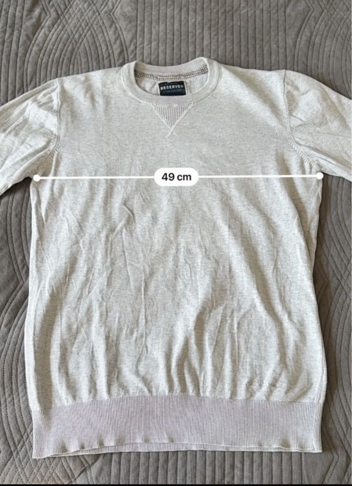 Szary sweter Reserved casual basic elegancki