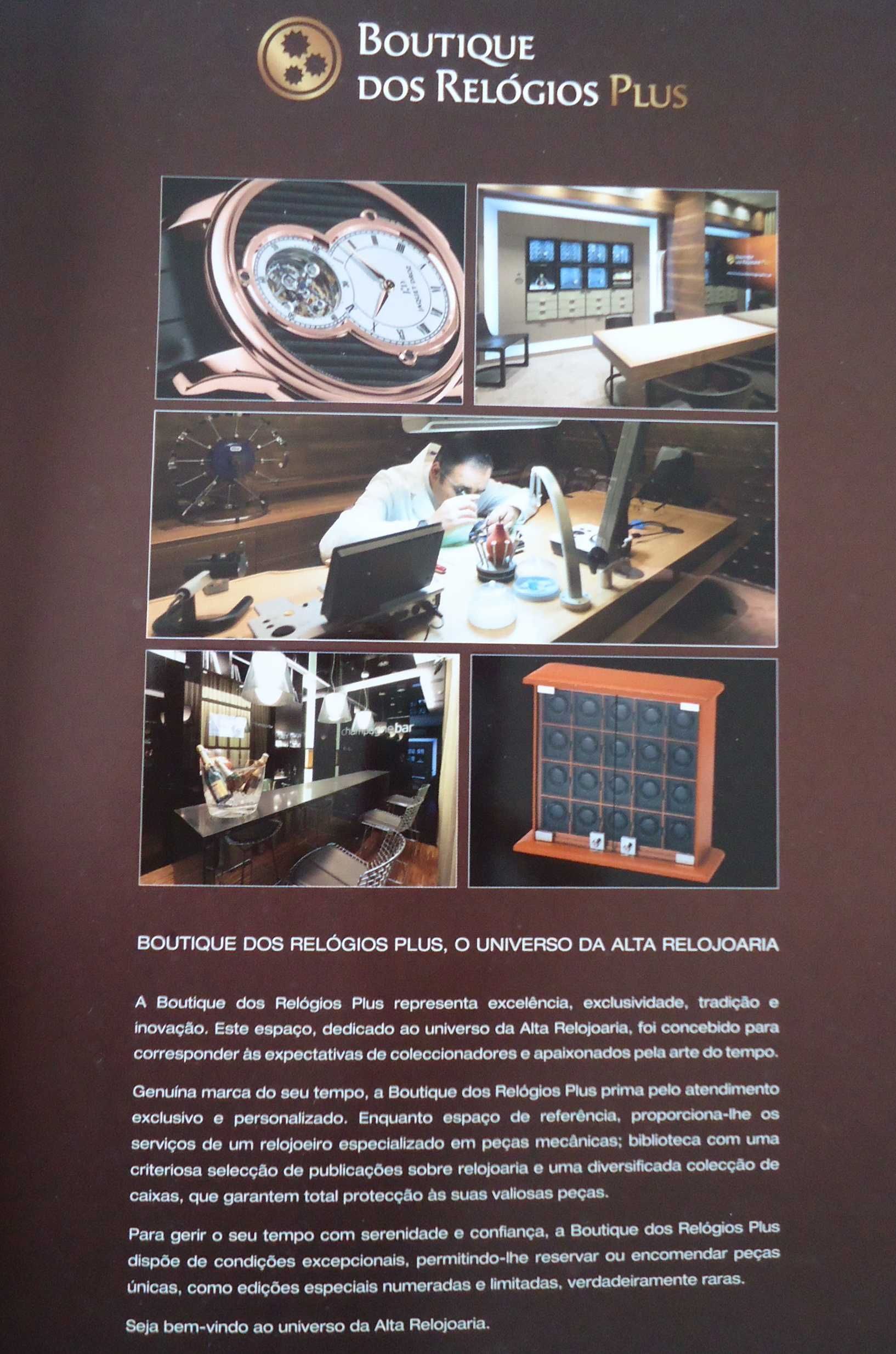 Catálogo Boutique dos Relógios Plus - Alta Relojoaria e Luxo 2013
