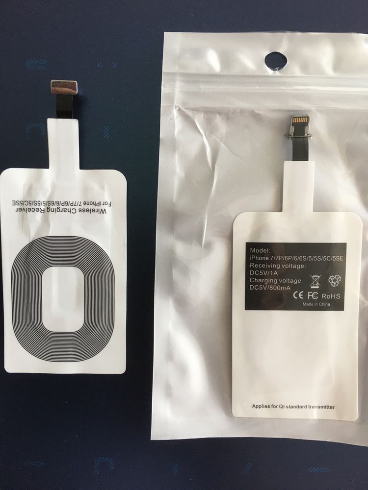 Adapter QI ladowania bezprzewodowego Iphone 5/6/7