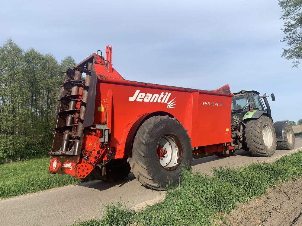 Rozrzutnik obornika Jeantil EVR 16-12, 12-14 ton, brochard, rolland,