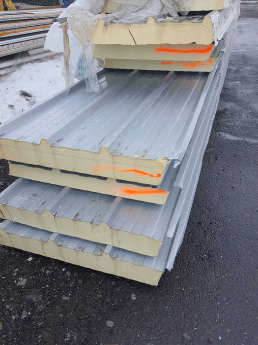 Płyty  warstwowe  dach 40 mm długości 6,2m 7,5m 10m