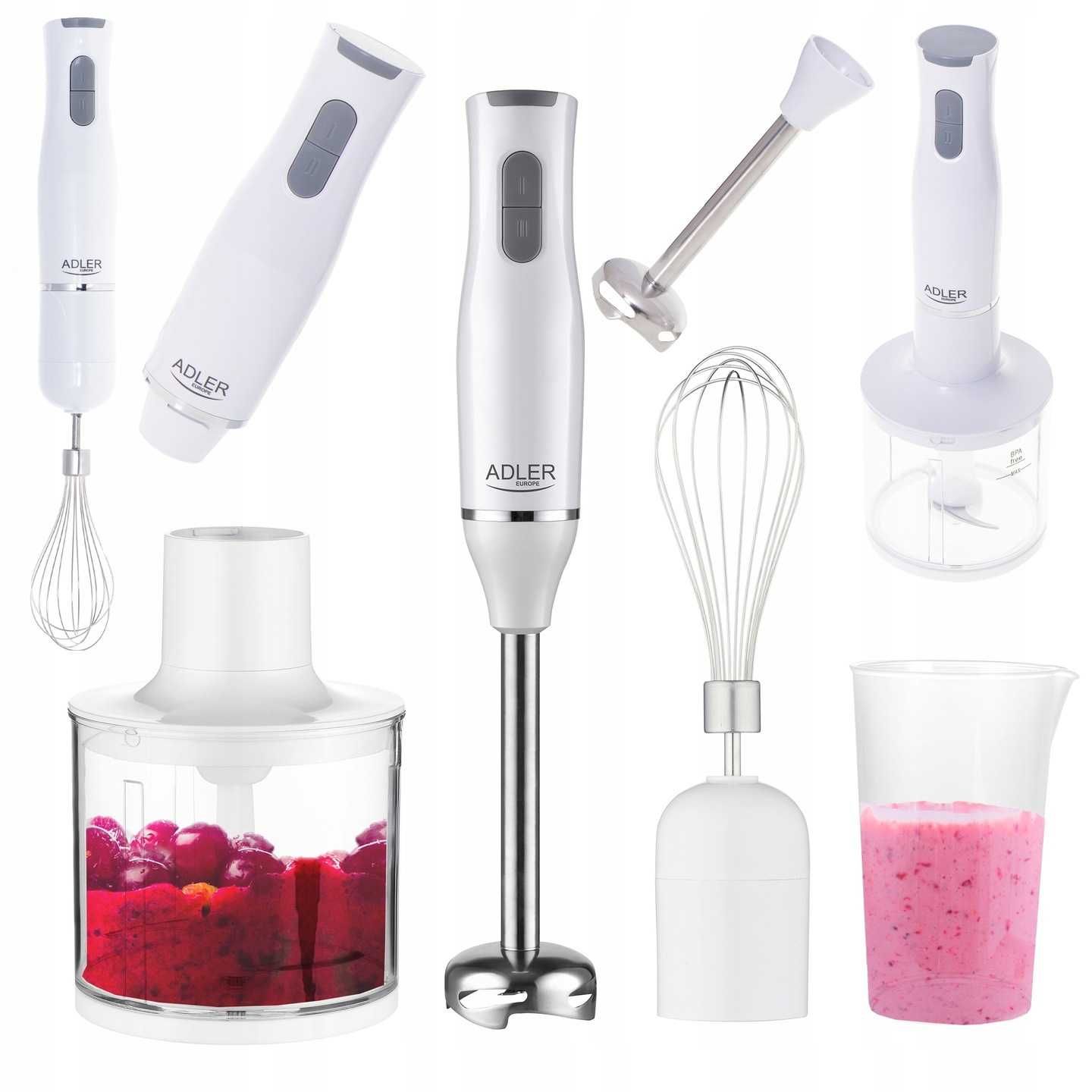 Blender ręczny Adler 800 W biały