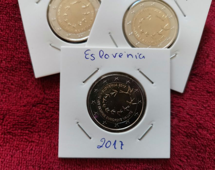 Moeda UNC 2€, comemorativa Eslovénia 2017