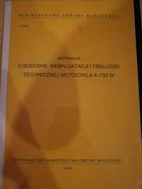 Instrukcja i katalog K750, M72, Ural, Dniepr