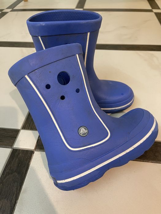 Гумові сапоги чоботи Crocs j2 33 34 сині