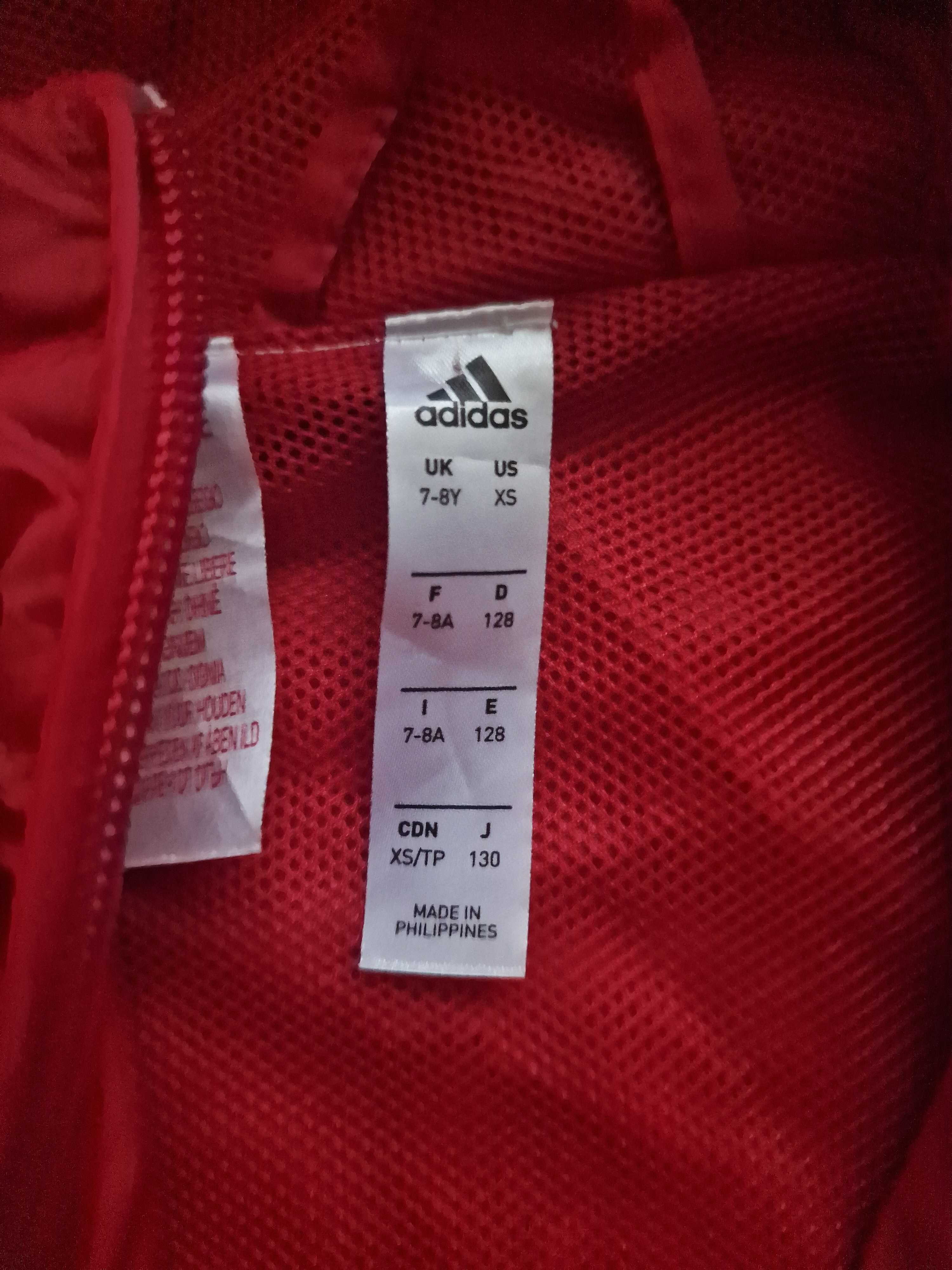 Kurtka przeciwdeszczowa Adidas, treningowa 128, NOWA