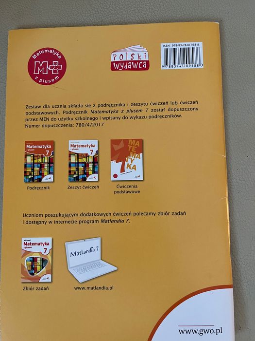 Matematyka z plusem 7 lekcje powtórzeniowe GWO nowy