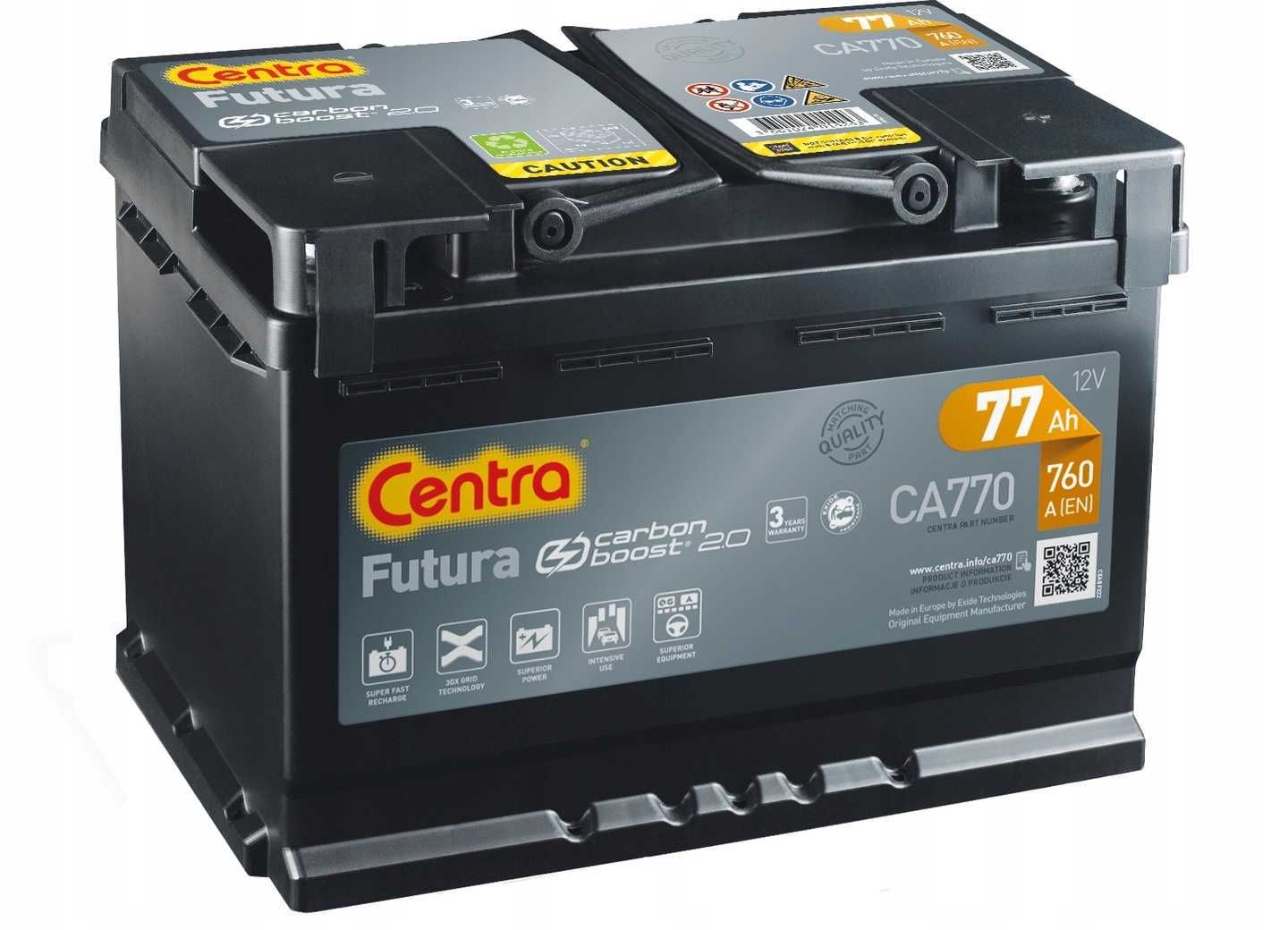 Akumulator Centra Futura 12V 77Ah 760A Wrocław Krzyki Orzechowa 2A
