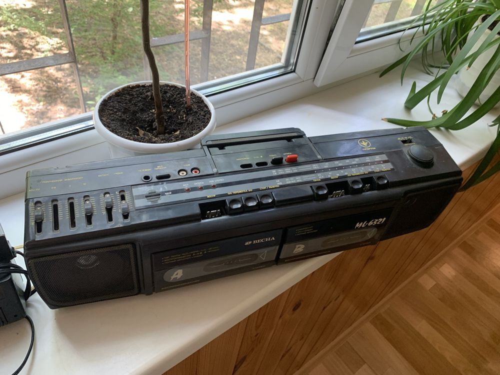 Весна ML-6321, магнитофон Весна двухкассетный