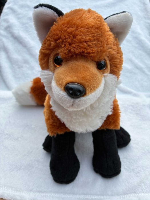 М'яка помаранчева лисиця, приємна на дотик плюшевая лиса игрушка