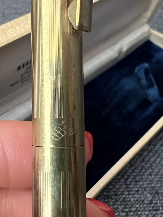 Caneta Sheaffer  em ouro antiga