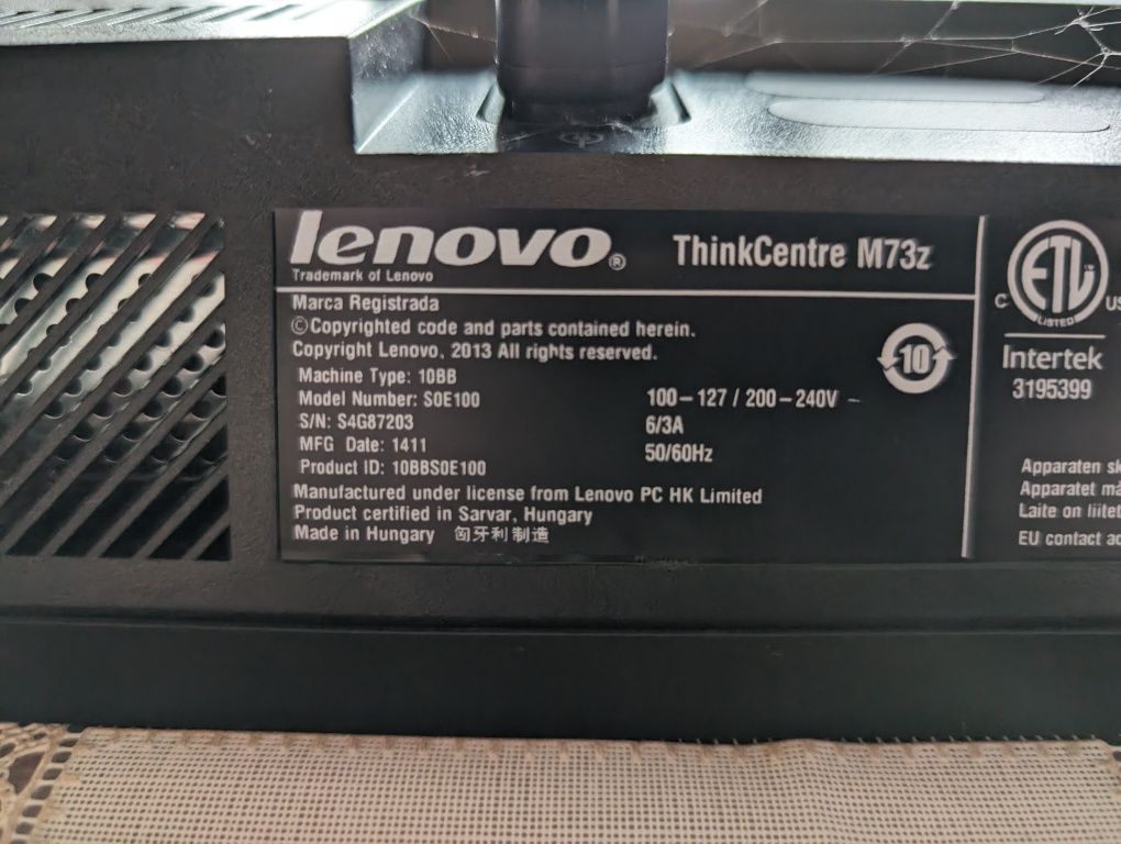 Komputer All-in-One Lenovo ThinkCentre M73z Stan BDB