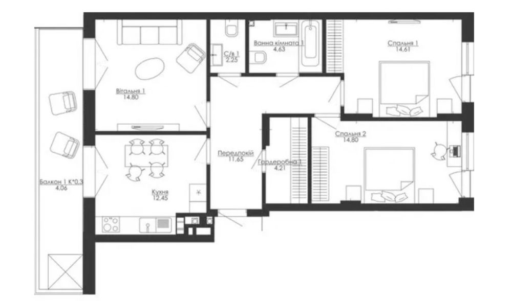 3к квартира  ЖК Рыбальский Rybalsky Оболонь/Подол 5 Элемент