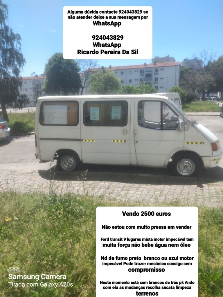 Ford transit 9 lugares mista l100 ano 1989