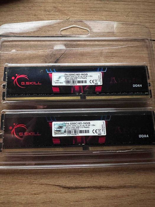 ОЗУ G.SKILL Aegis DDR4 16GB (2×8) 3200MHz CL16 — идеал, 2023 год