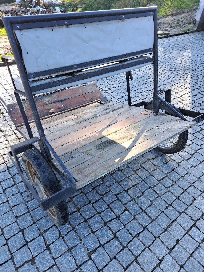 Carroça boa para ensinar cavalos