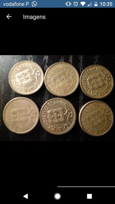 Moedas de 10 escudos 1998 / 1988 / 1992 / 1997 / 1986