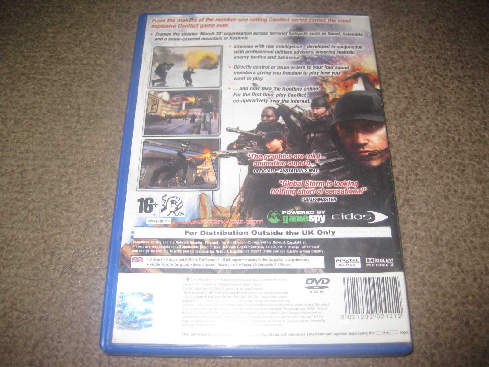 Jogo "Conflict: Global Storm" para Playstation 2/Completo!