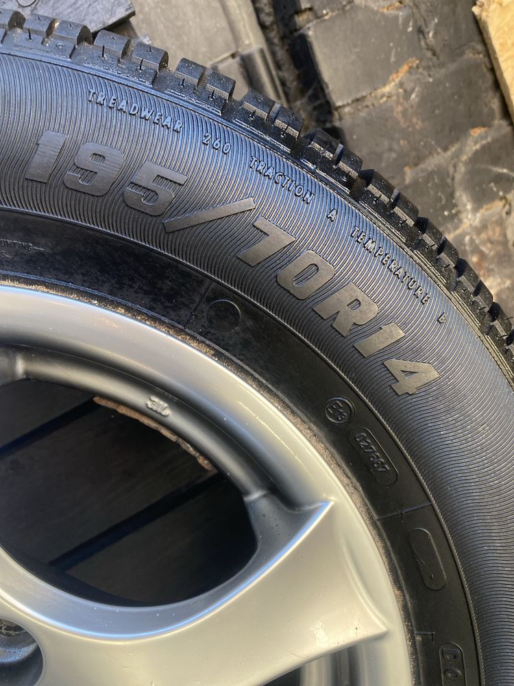 Диски Alutec 114.3, ET44, R14, 4 болта+подарок шини Matador 195/70/15