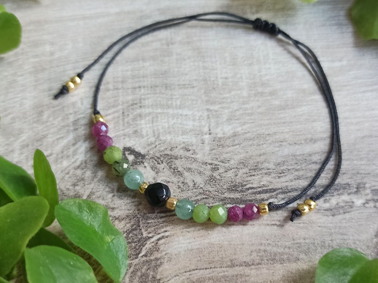 Rak bransoletka na szczęście, kamienie amulet