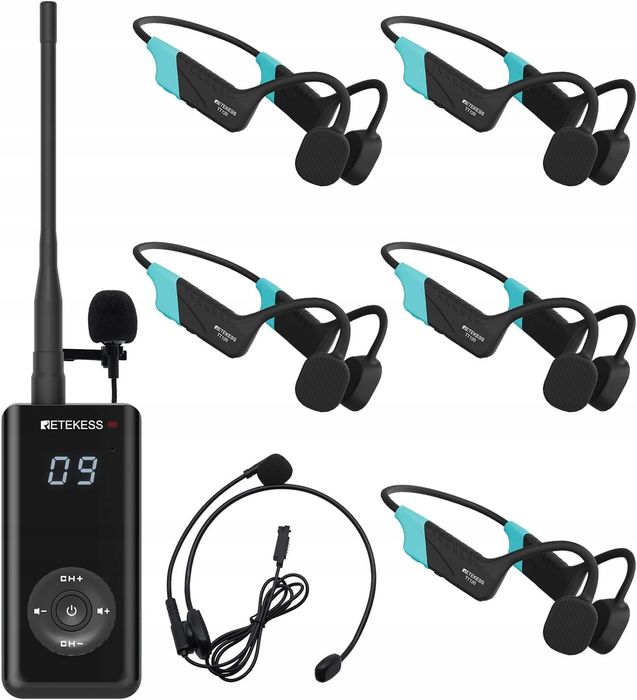 Zestaw mikrofonów bezprzewodowych Retekess TT120-2 Wodoodporny zestaw