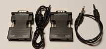 Adapter, konwerter HDMI na VGA + audio - 2 szt.