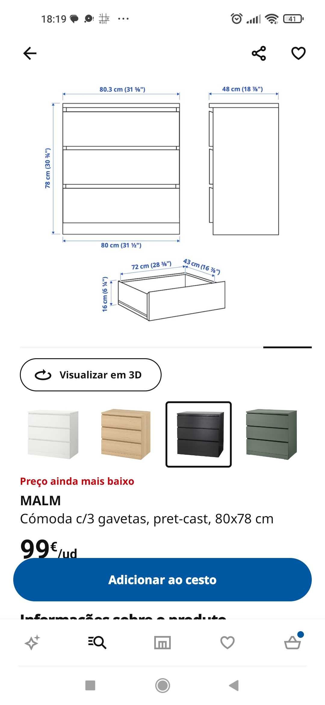 Cómoda Malm IKEA