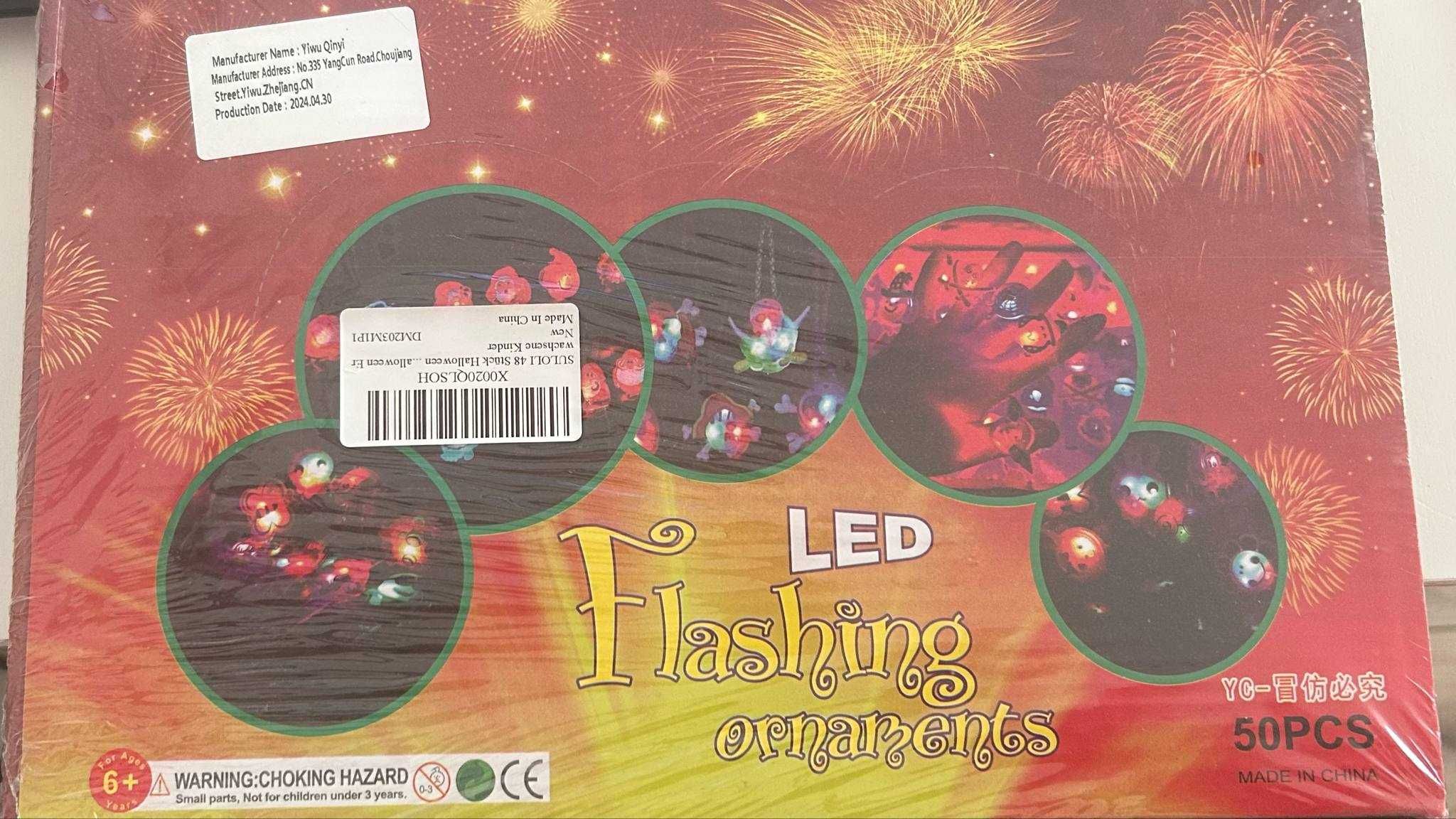 LED Flashing ornaments