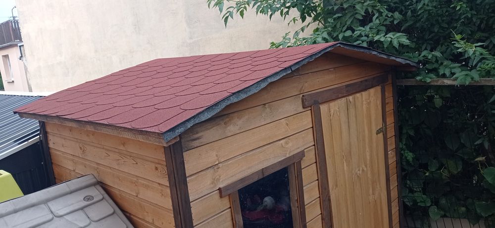 Domek narzędziowy drewniany