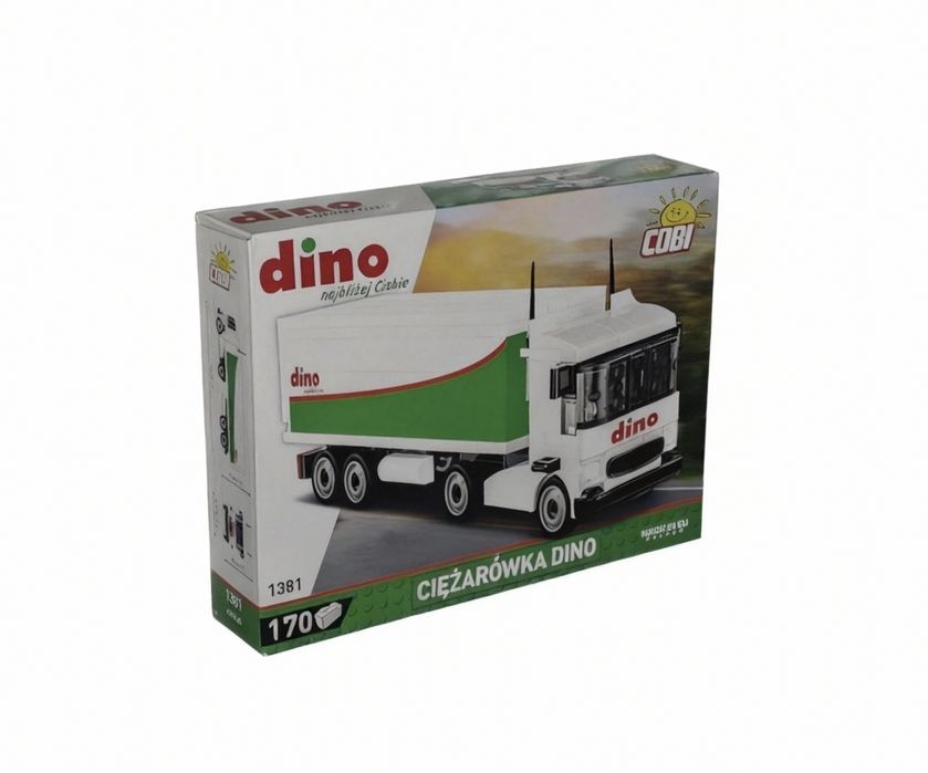 Idealny na prezent. Limitowany zestaw Cobi ciężarówka Dino.