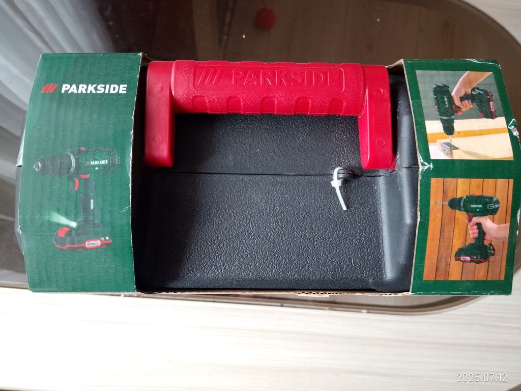 PARKSIDE Wiertarko Wkrętarka Akumulator Ładowarka Walizka Bity Zestaw